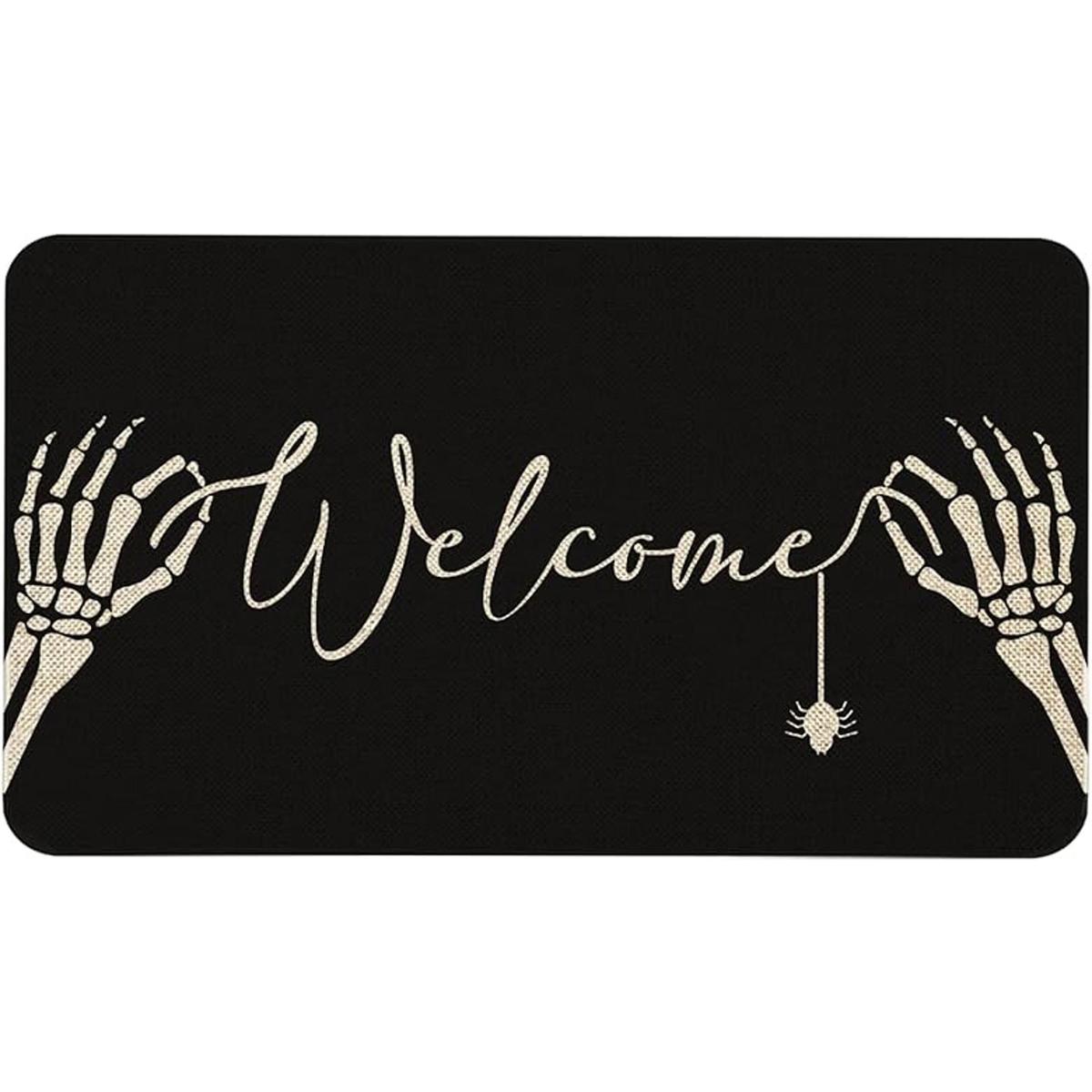 Tapete de puerta de Halloween de 30 x 17 pulgadas tapete