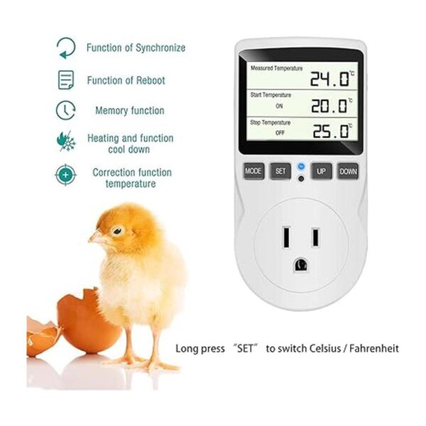 KABASI Controlador de temperatura digital termostato de_3