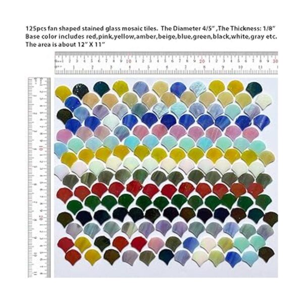 KALUCION Azulejos de mosaico de vidrio iridiscente mágico_4