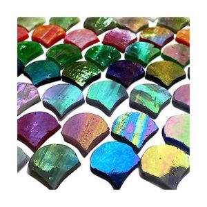 KALUCION Azulejos de mosaico de vidrio iridiscente mágico_1