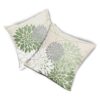 Juego de 2 fundas de almohada de dalia verde salvia de 18