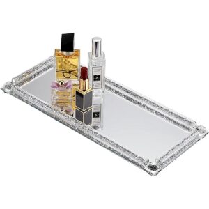 JUXYES Bandeja de maquillaje cosmético con diamantes