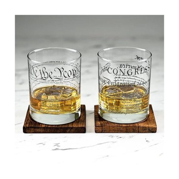 Greenline Goods Vasos de whisky Constitución de los
