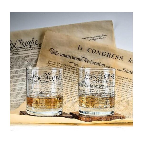 Greenline Goods Vasos de whisky Constitución de los
