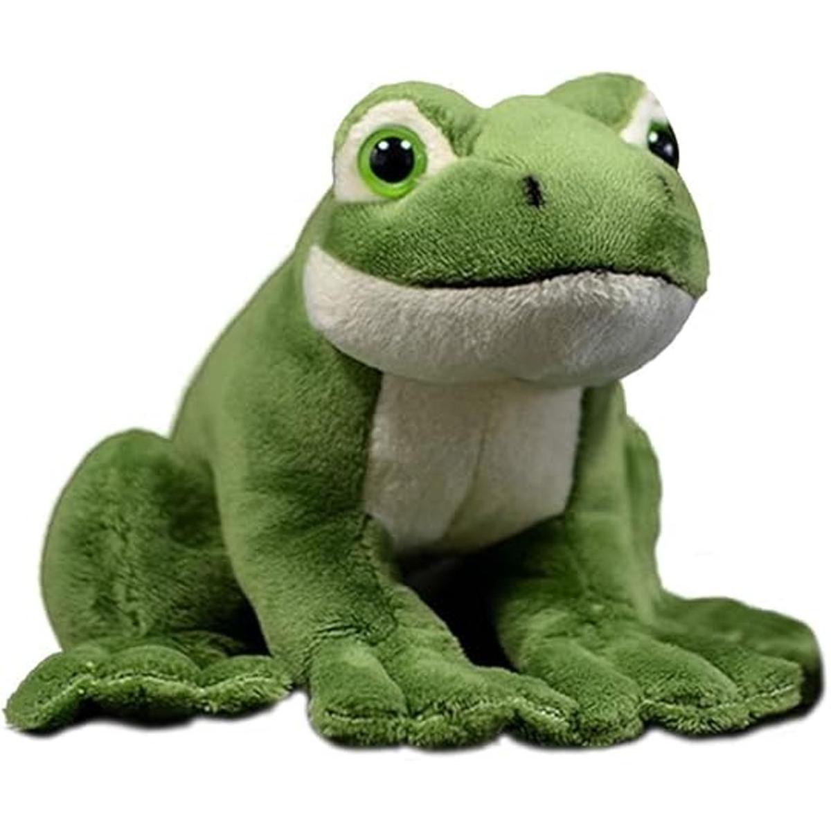 Kawaii Juguete de peluche realista de rana verde