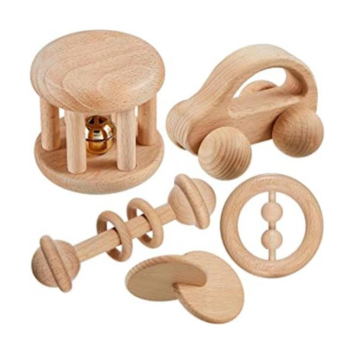 Juguetes Montessori de madera para bebés de 0 a 6 a 12