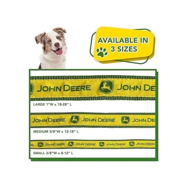 John Deere Collar de perro mediano para perros y gatos
