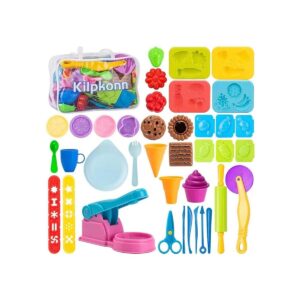 Herramientas de masa para niños juego de 40 piezas de