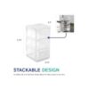 Huang Acrylic Organizador vertical transparente apilable_4