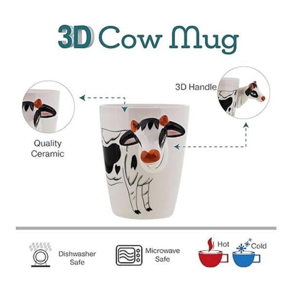 Taza de café de animales 3D Vaca_4