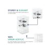 Huang Acrylic Organizador vertical transparente apilable_5