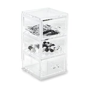 Huang Acrylic Organizador vertical transparente apilable_1