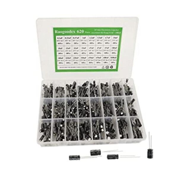 Kit surtido de condensadores electrolíticos de aluminio_1
