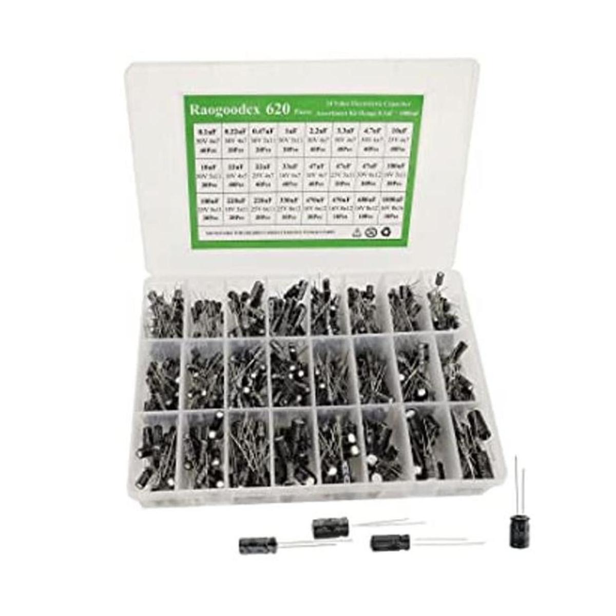 Kit surtido de condensadores electrolíticos de aluminio