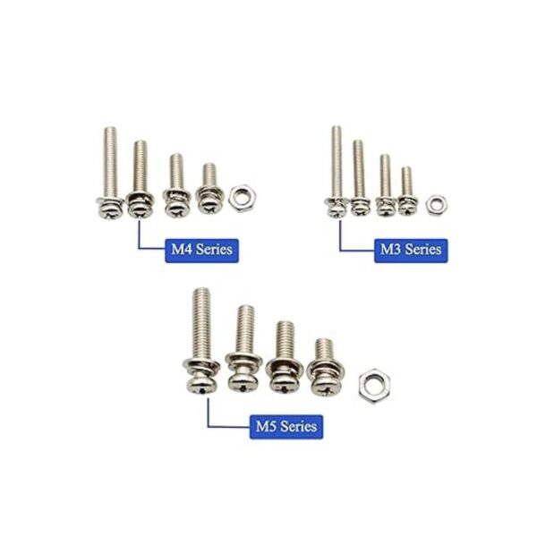 Juego surtido de tornillos de cabeza plana M3 M4 M5_2