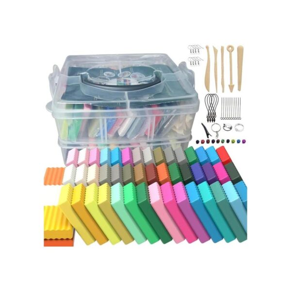 Kit de arcilla de modelado para niños de 50 colores de