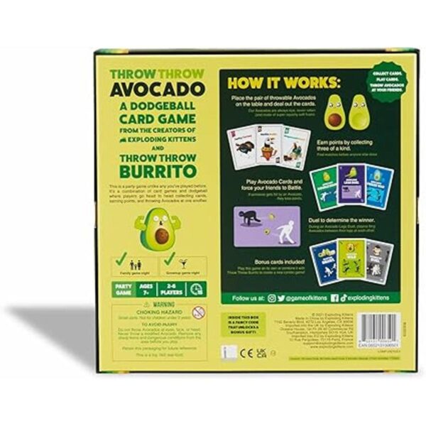 Throw Throw Avocado por Exploding Kittens Una secuela del_4
