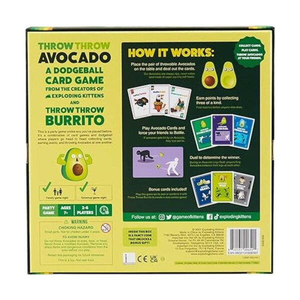 Throw Throw Avocado por Exploding Kittens Una secuela del_3
