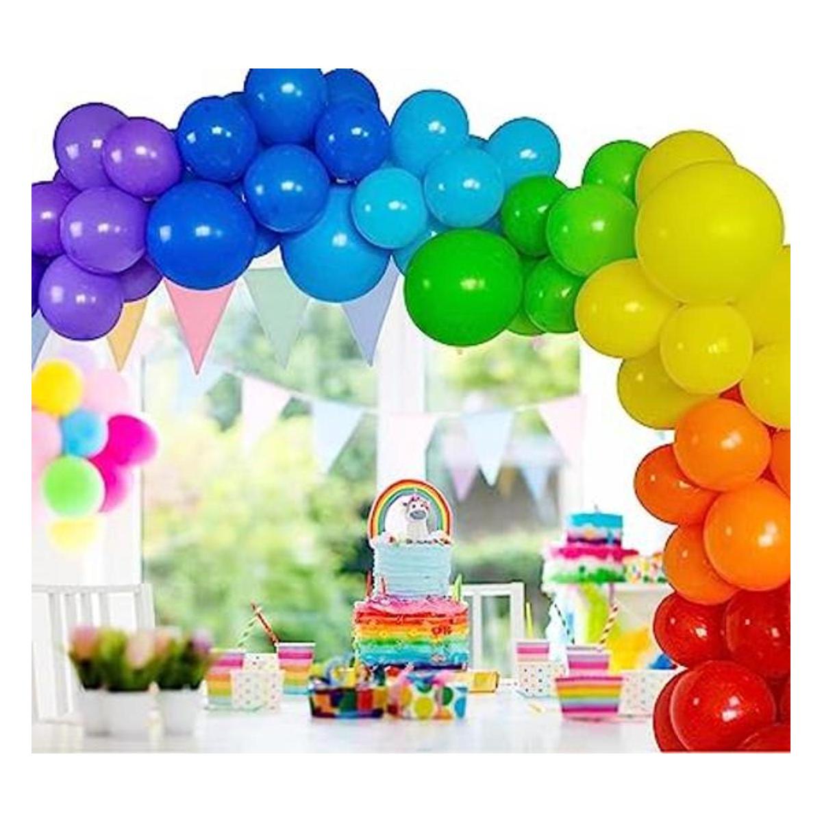 Kit de guirnalda de globos de arco iris juego de arco de