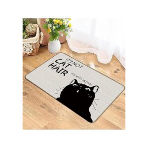 Its Not Cat Hair Its Kitty Felpudo decorativo para_2