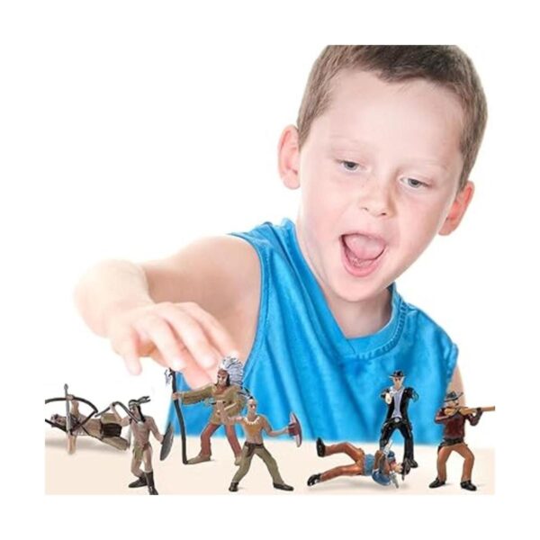 ArtCreativity Juego de 12 figuras de acción de vaqueros e_5