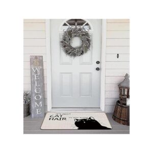 Its Not Cat Hair Its Kitty Felpudo decorativo para_3