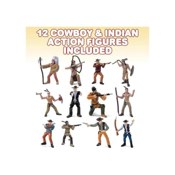 ArtCreativity Juego de 12 figuras de acción de vaqueros e_2