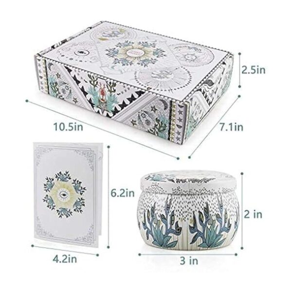 Juego de regalo de velas perfumadas cera de soja natural_2