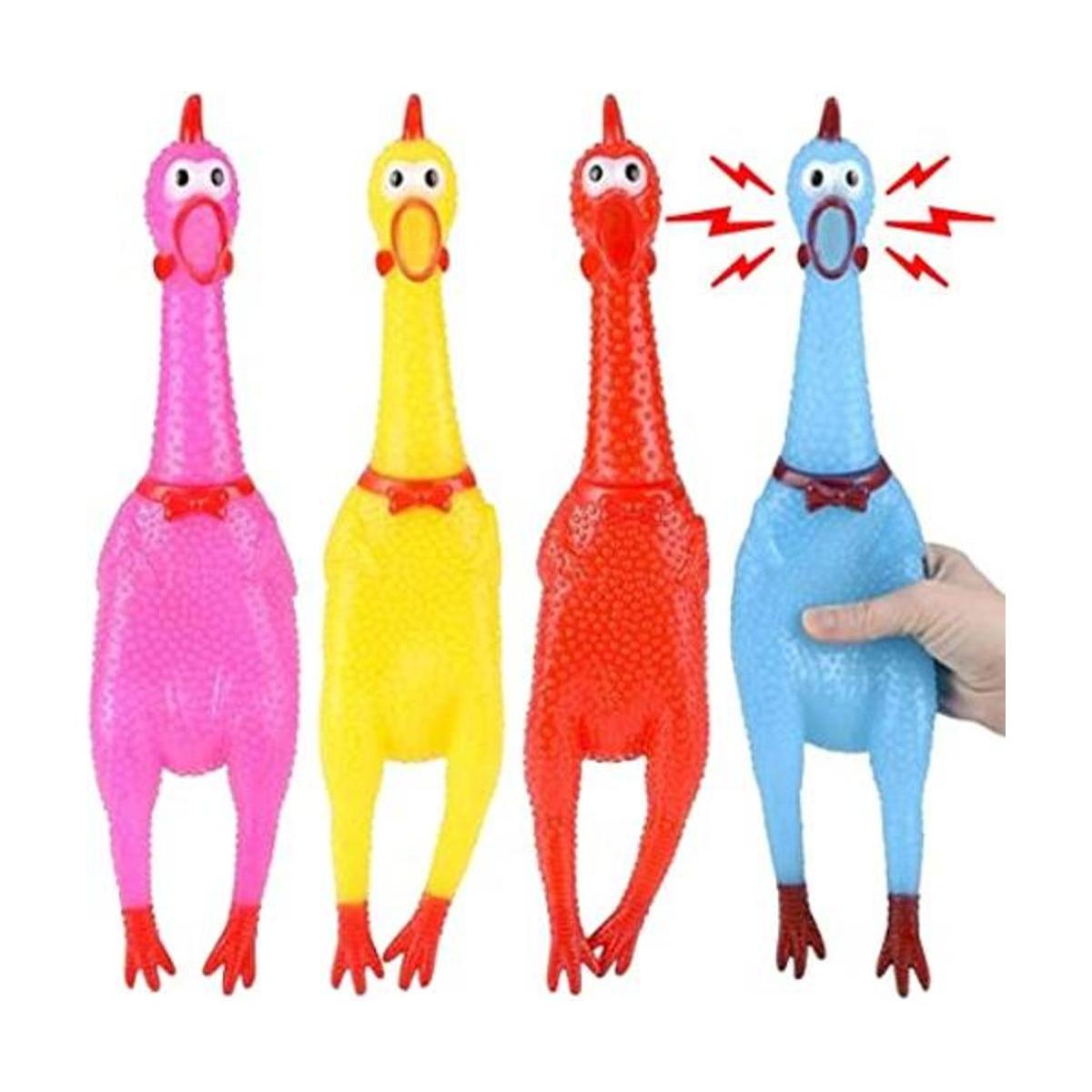 ArtCreativity Juguetes de pollo chirriante juego de 4