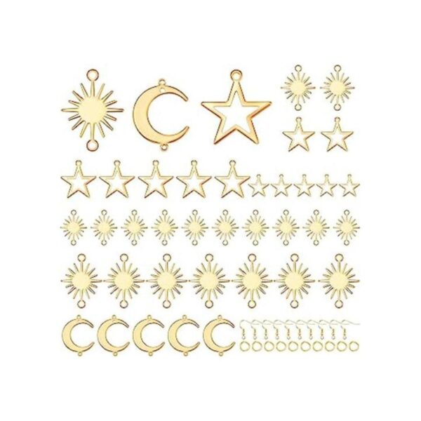 45 piezas de abalorios de estrella para hacer joyas