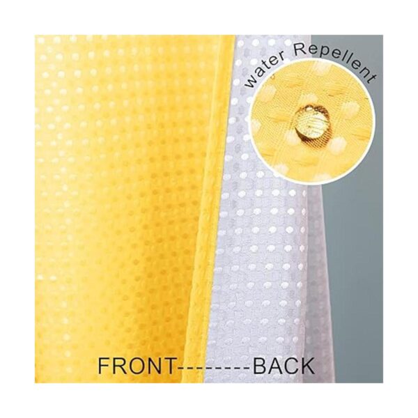 Juego de cortinas de ducha de color amarillo girasol para