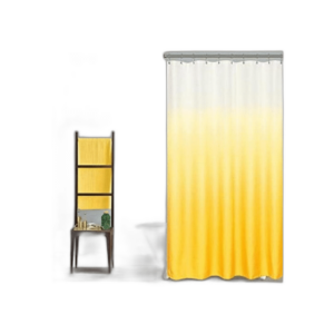Juego de cortinas de ducha de color amarillo girasol para