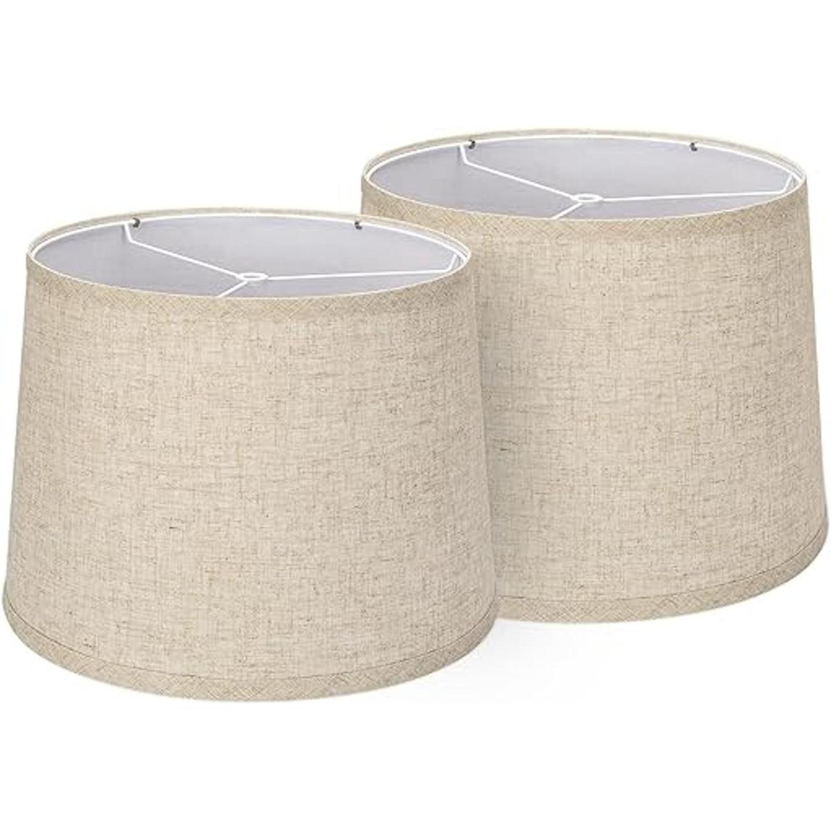 Juego de 2 pantallas de lámparas de tambor de 11.6