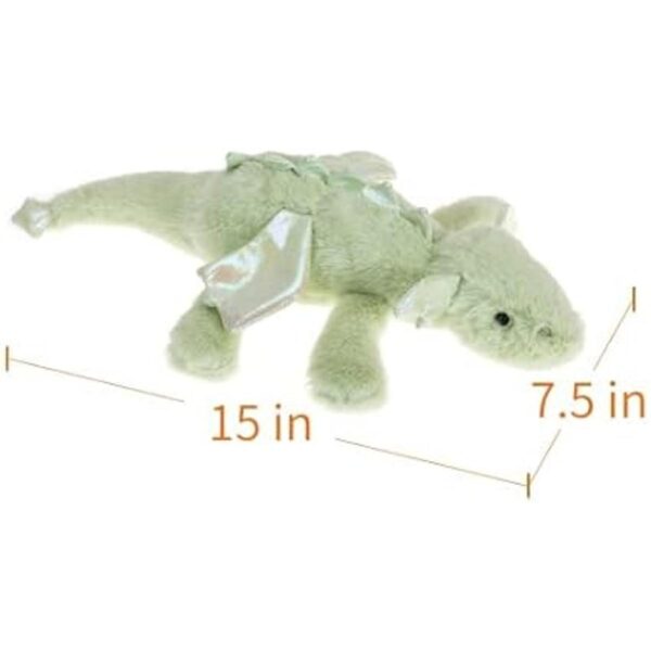Apricot Lamb Juguetes de peluche verde dragón acostado_2
