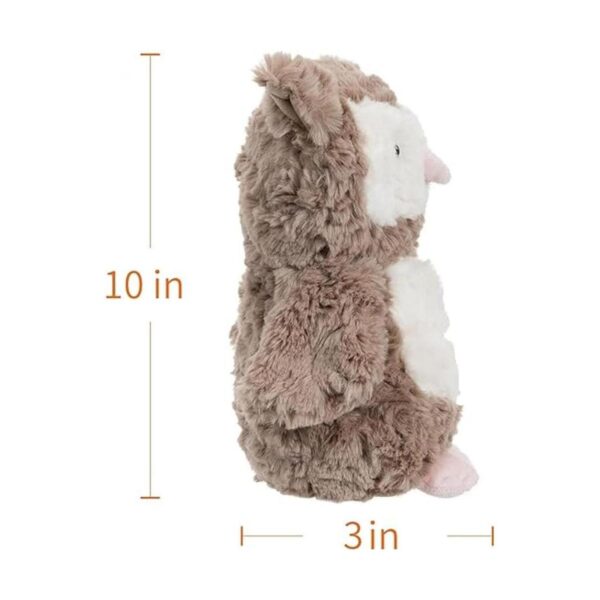 Apricot Lamb Juguetes de peluche marrón búho peluche suave_2
