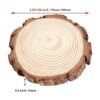 JOIKIT 50 rodajas de madera natural de 3.5 a 4 pulgadas_2