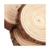 JOIKIT 50 rodajas de madera natural de 3.5 a 4 pulgadas_3