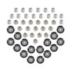 Juego de 48 poleas POM para impresora 3D con rodamiento de_1