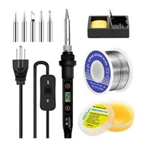 Kit de soldador electrónico 80 W LCD de temperatura_1