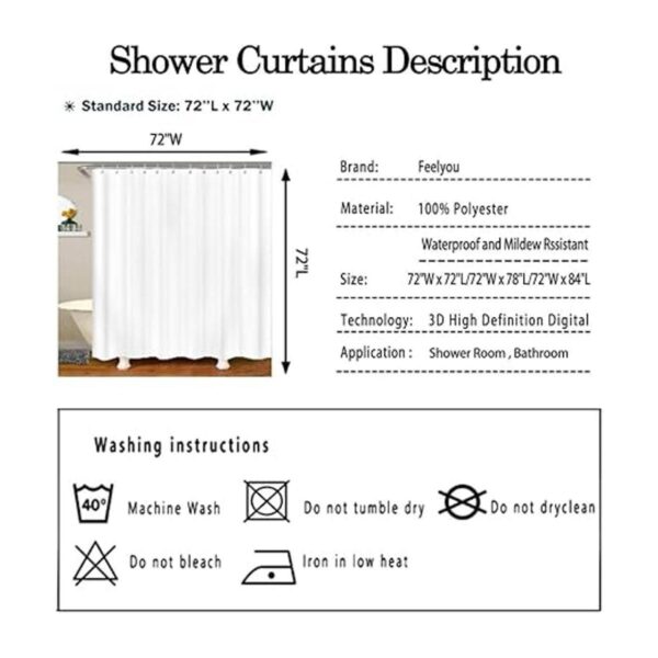 Juego de cortinas de ducha de baño con calavera gótica_5