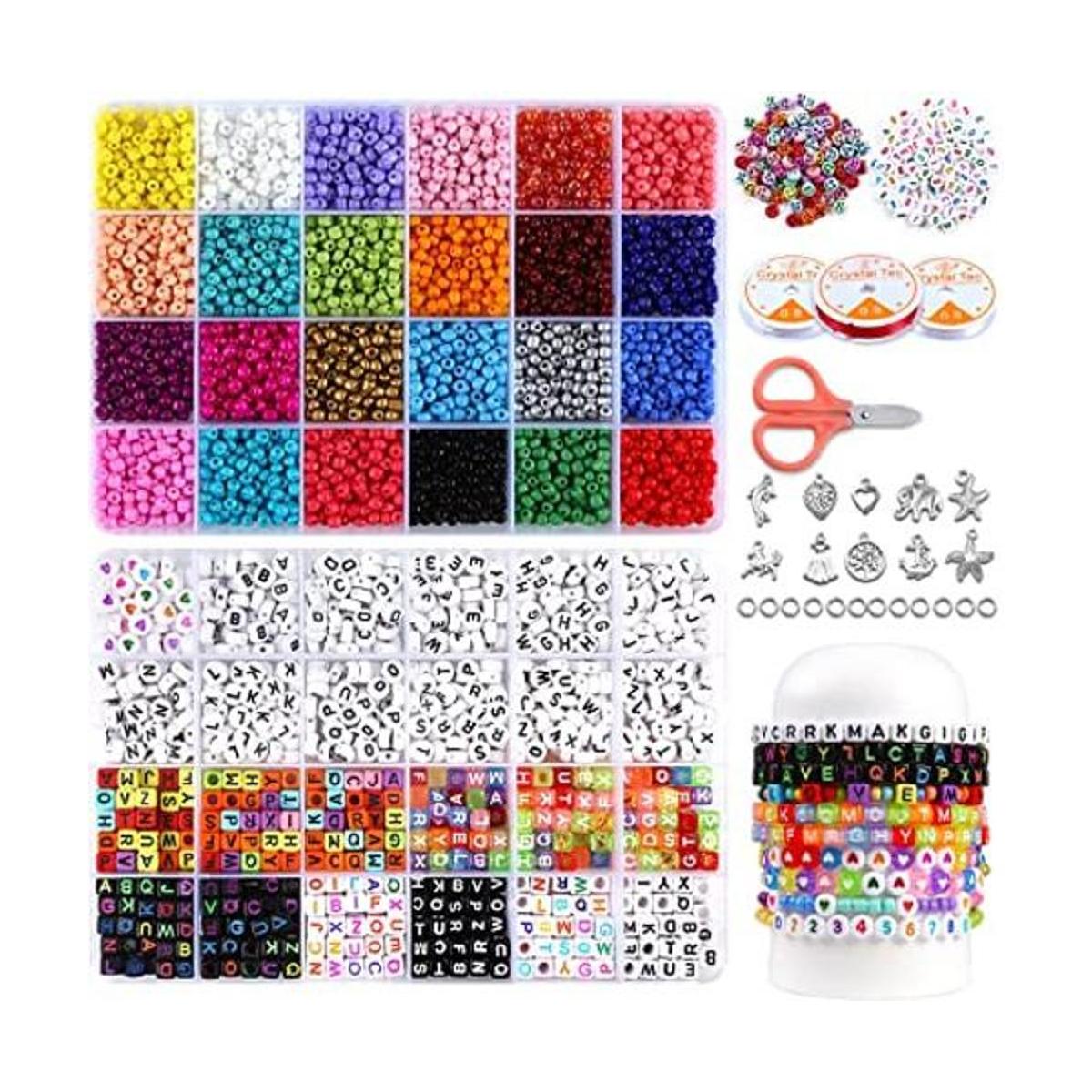 Kit de fabricación de pulseras de cuentas 3800 cuentas de