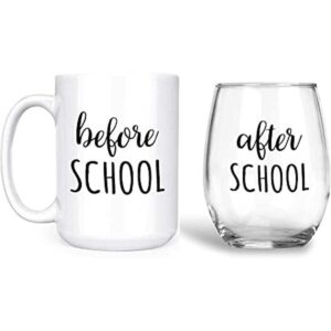 Juego de regalo para profesores antes y después de la