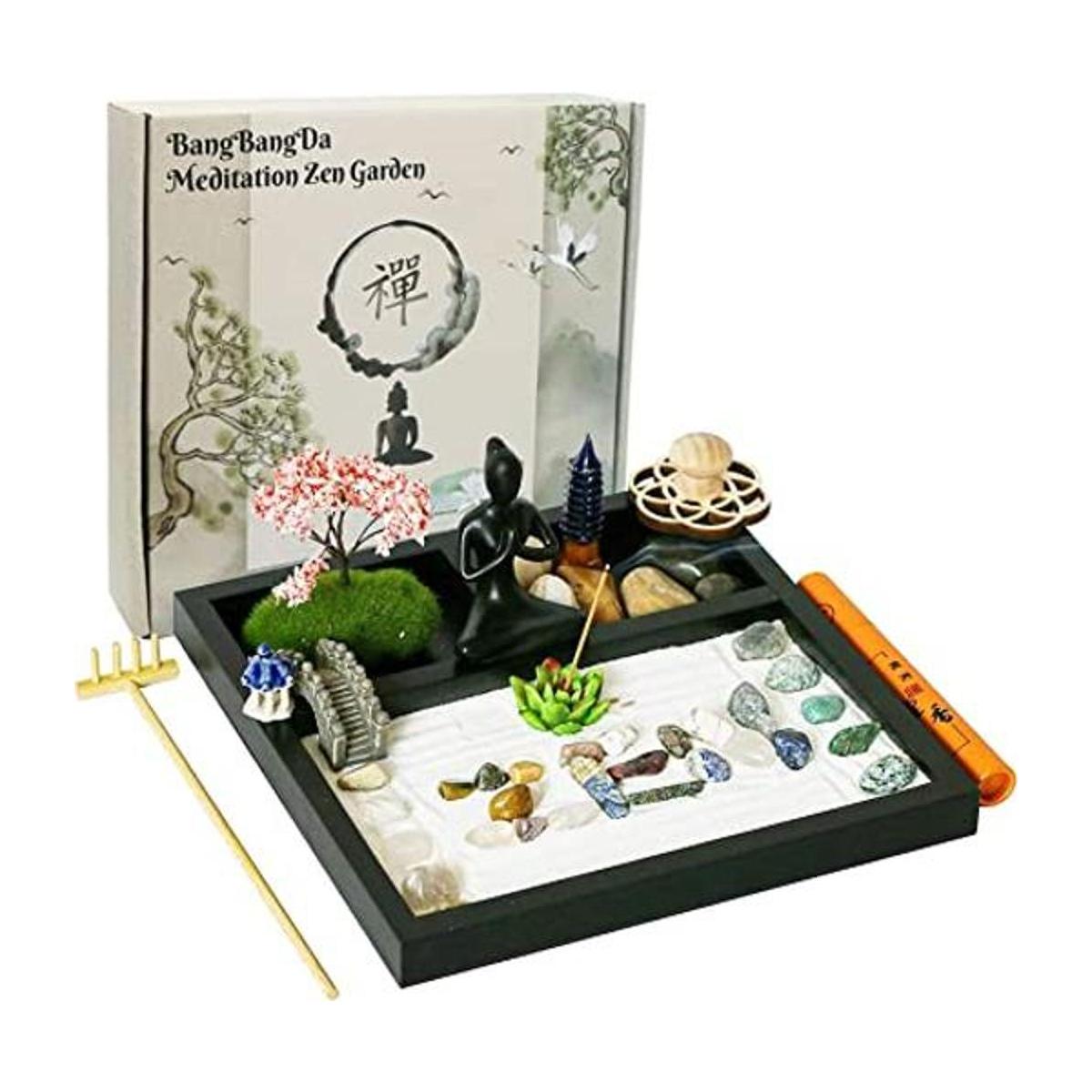 Kit de jardín Zen de meditación de escritorio kit de