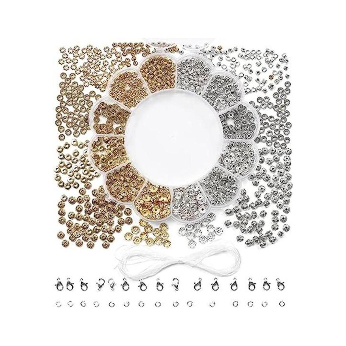 Incraftables 600 cuentas espaciadoras para hacer pulseras