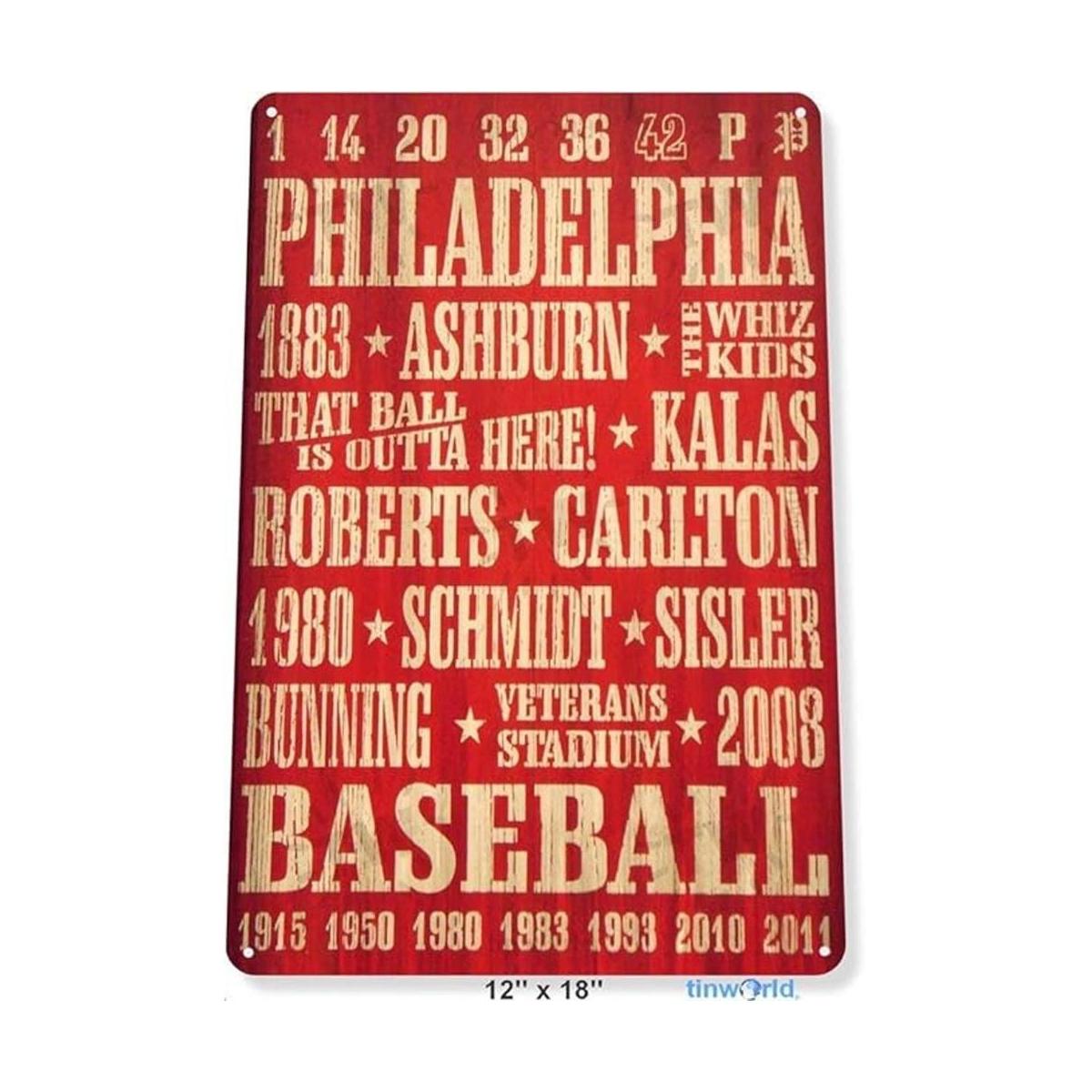 Kexle Letrero de 12.0 x 16.0 in diseño de Philadelphia