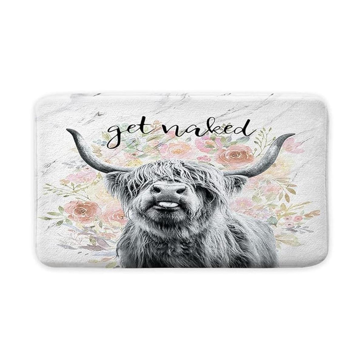 JAWO Get Naked Alfombra de baño antideslizante para baño