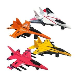 ArtCreativity Juego de 4 juguetes de avión militar para_1