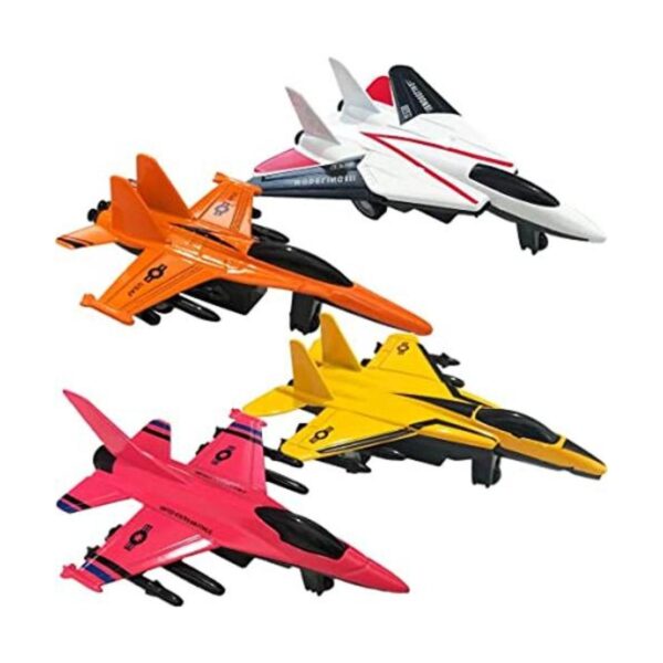 ArtCreativity Juego de 4 juguetes de avión militar para_1