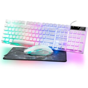Teclado y mouse para juegos con luz combinada teclado y_1