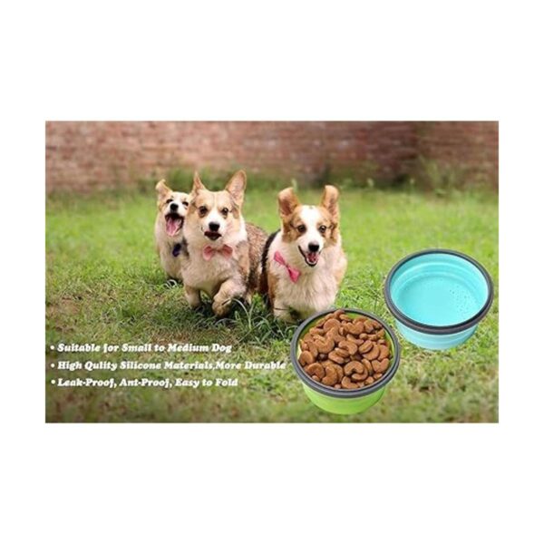 Joyinjojo Juego de 2 cuencos plegables para perros de